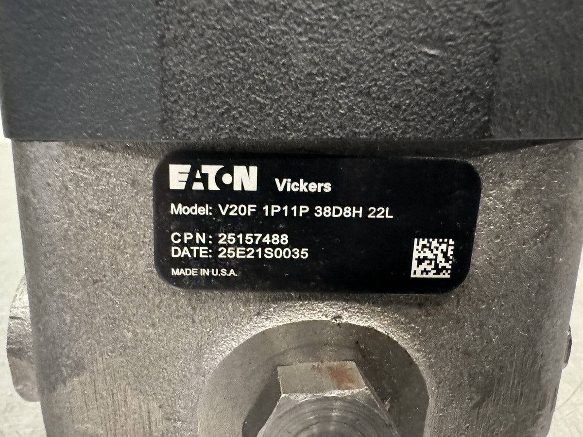Eaton V20F 1P11P 38D8H 22L Hydraulic Vane Pump 25157488 Vickers NEW! SHIPS FREE!