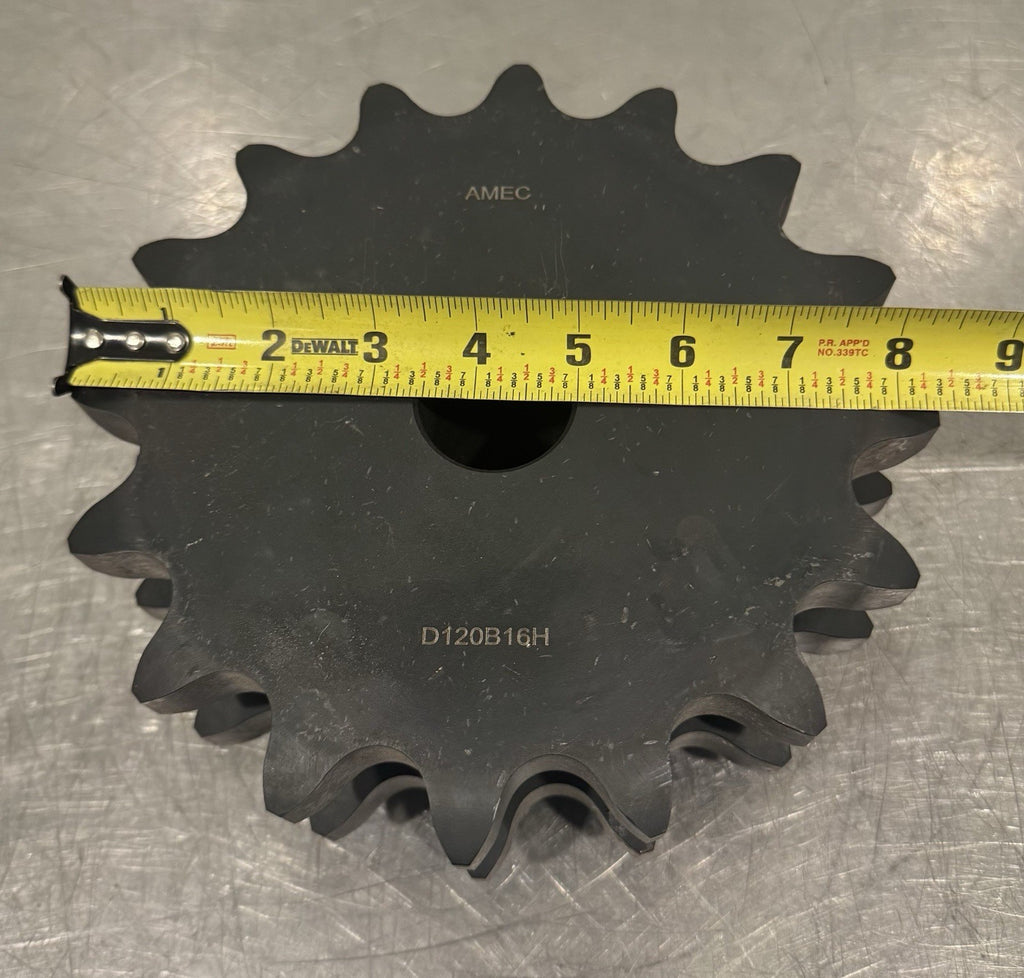Amec D120B16H Roller Chain Sprocket Double Strand NEW! FREE SHIPPING!