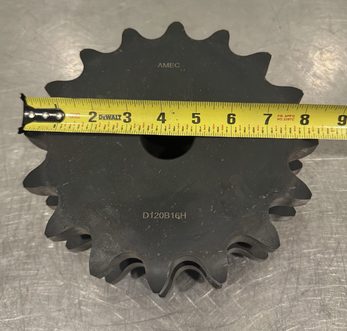 Amec D120B16H Roller Chain Sprocket Double Strand NEW! FREE SHIPPING!