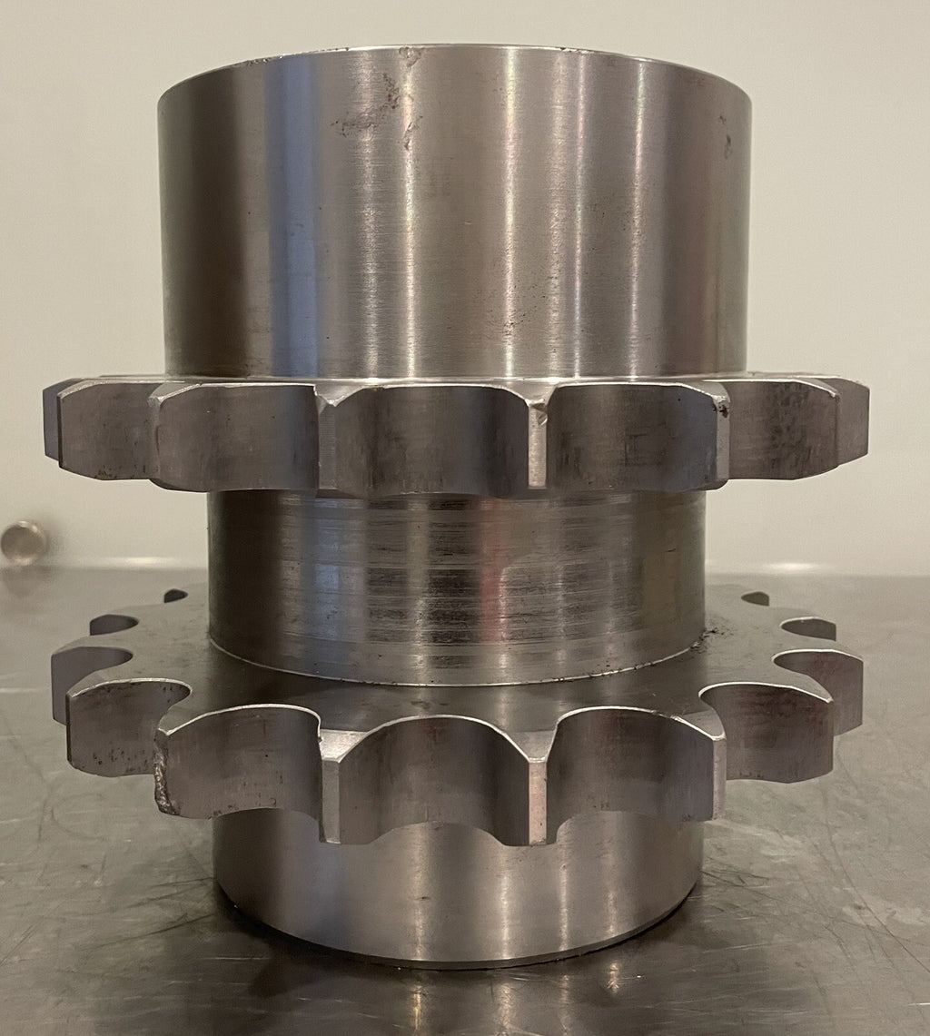 17 Spline Dual Sprocket Hub Keyed Roller NEW! FREE SHIPPING!
