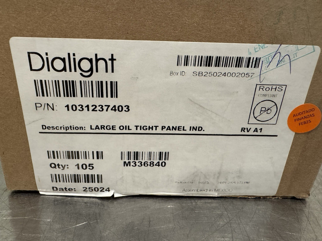 Dialight 1031237403 Lens Cap Large Oil Tight Panel Cover 103-1237-403 NEW!