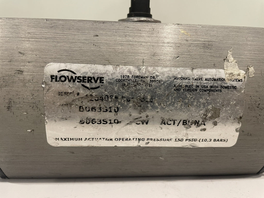 Flowserve B063S10 Automax Pneumatic Valve Actuator NEW! FREE SHIPPING!