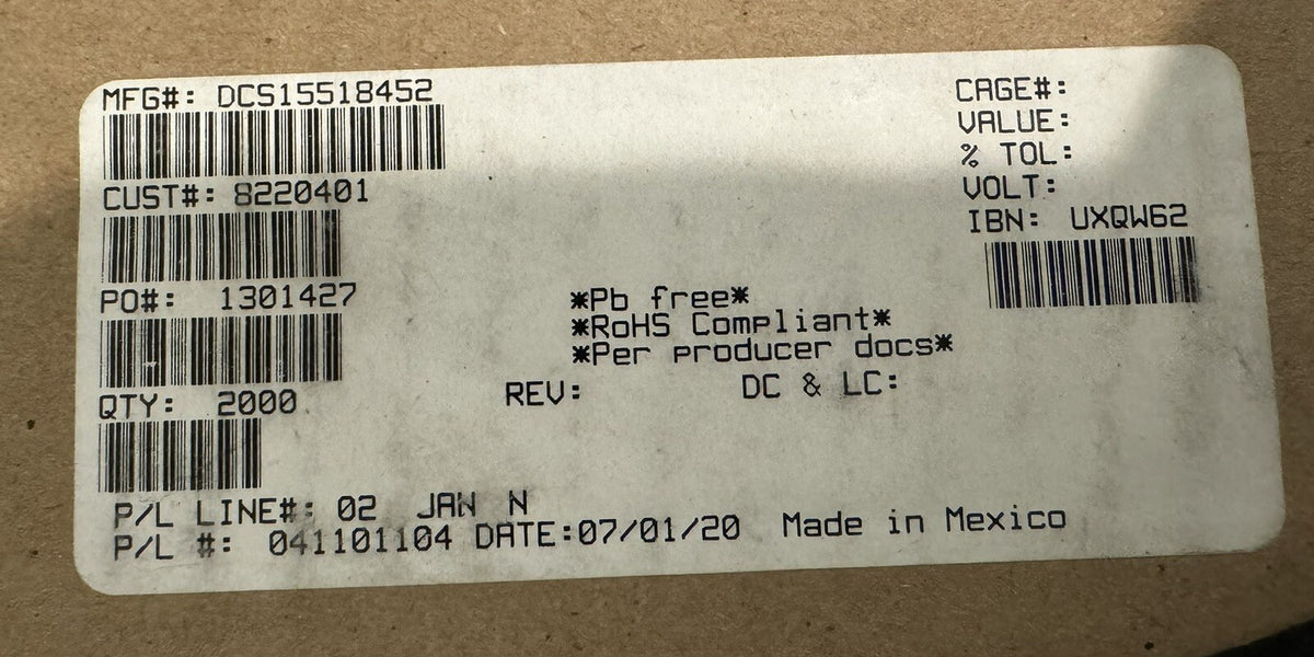 Aptiv 15518452 Bullet Receptacle Terminal 2000 PACK REEL NEW! FREE SHIPPING!