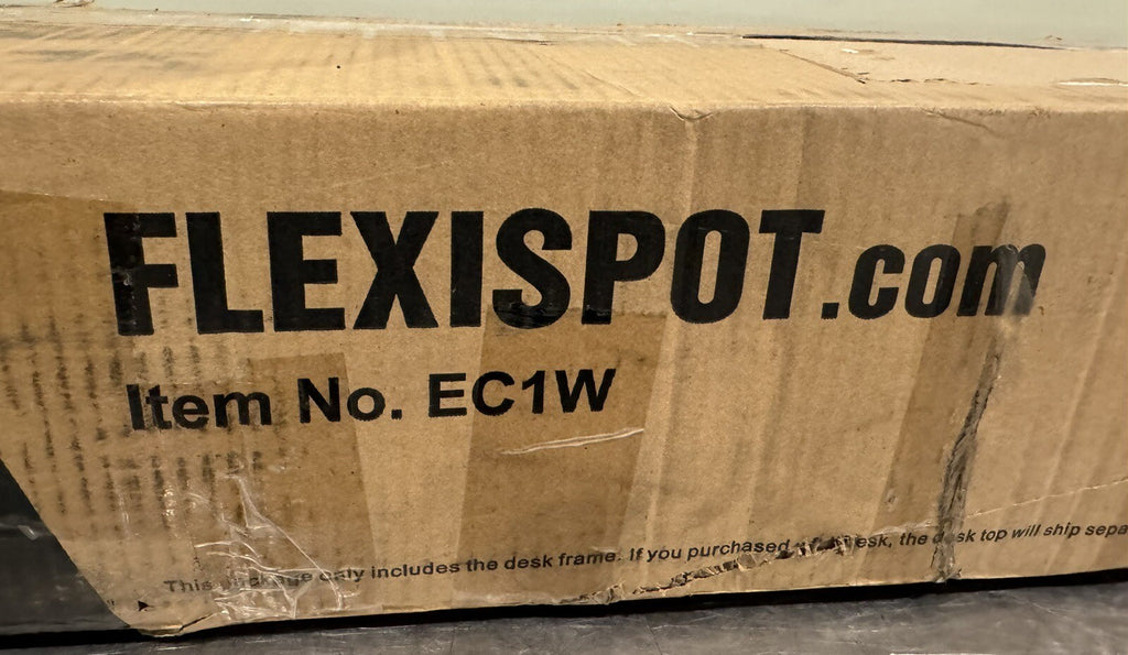 Flexispot EC1W Adjustable Desk Electric White NO DESKTOP! NEW IN BOX!