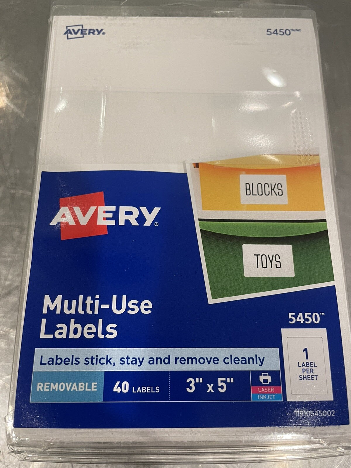 Avery 5450 Print Or Write Labels 3” X 5” 40 PACK NEW! SHIPS FREE!