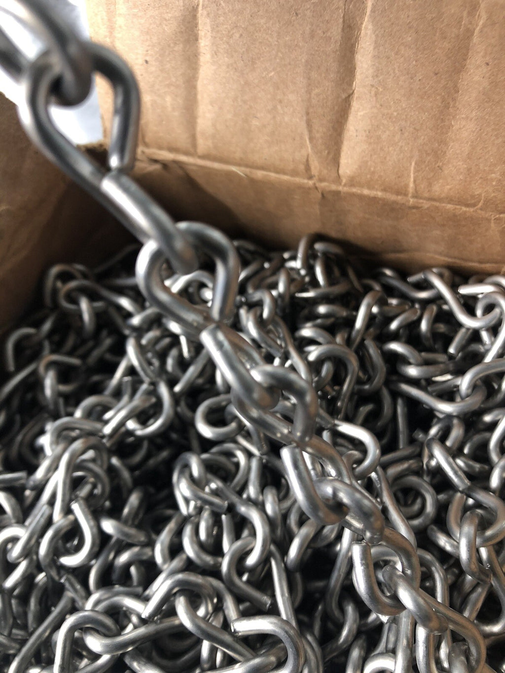 37512 #10 Single Jack 100’ Clean Stainless Steel Chain 43Lb NEW IN BOX!!!