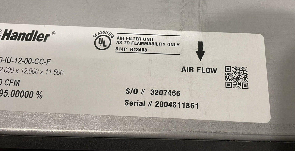 Air Handler 6B622 HEPA Air Filter 12” X 12” X 11.5” NEW IN BOX! FREE SHIPPING!
