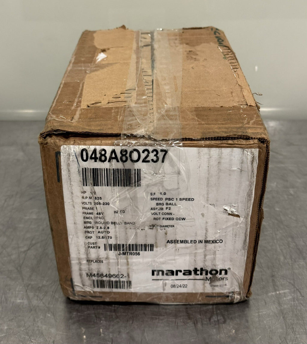 Marathon 048A8O237 Motor 1/2 HP 825 RPM 208-230V 1PH NEW IN BOX! FREE SHIPPING!