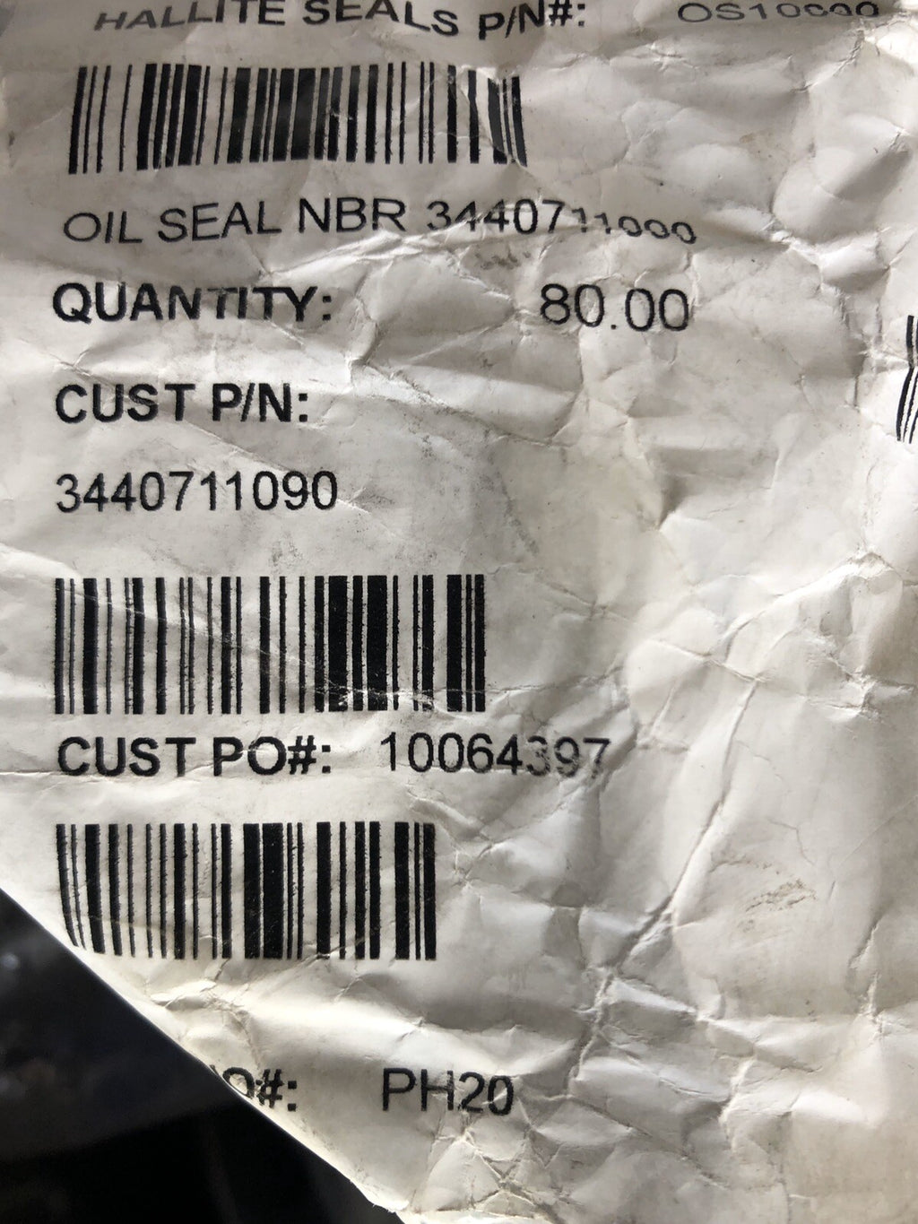 Hallite 3440711090 Crankshaft Oil Seal Mitsubishi CAT Caterpillar NEW!!!