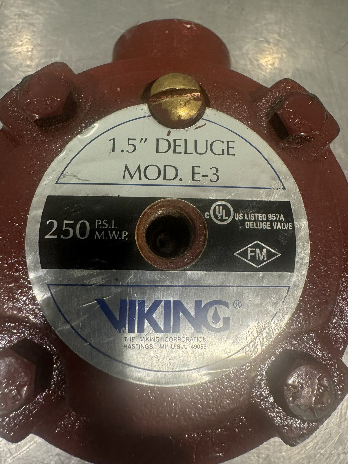 Viking 09889 1.5” E40 Deluge Valve Model E-3 NEW! FREE SHIPPING!