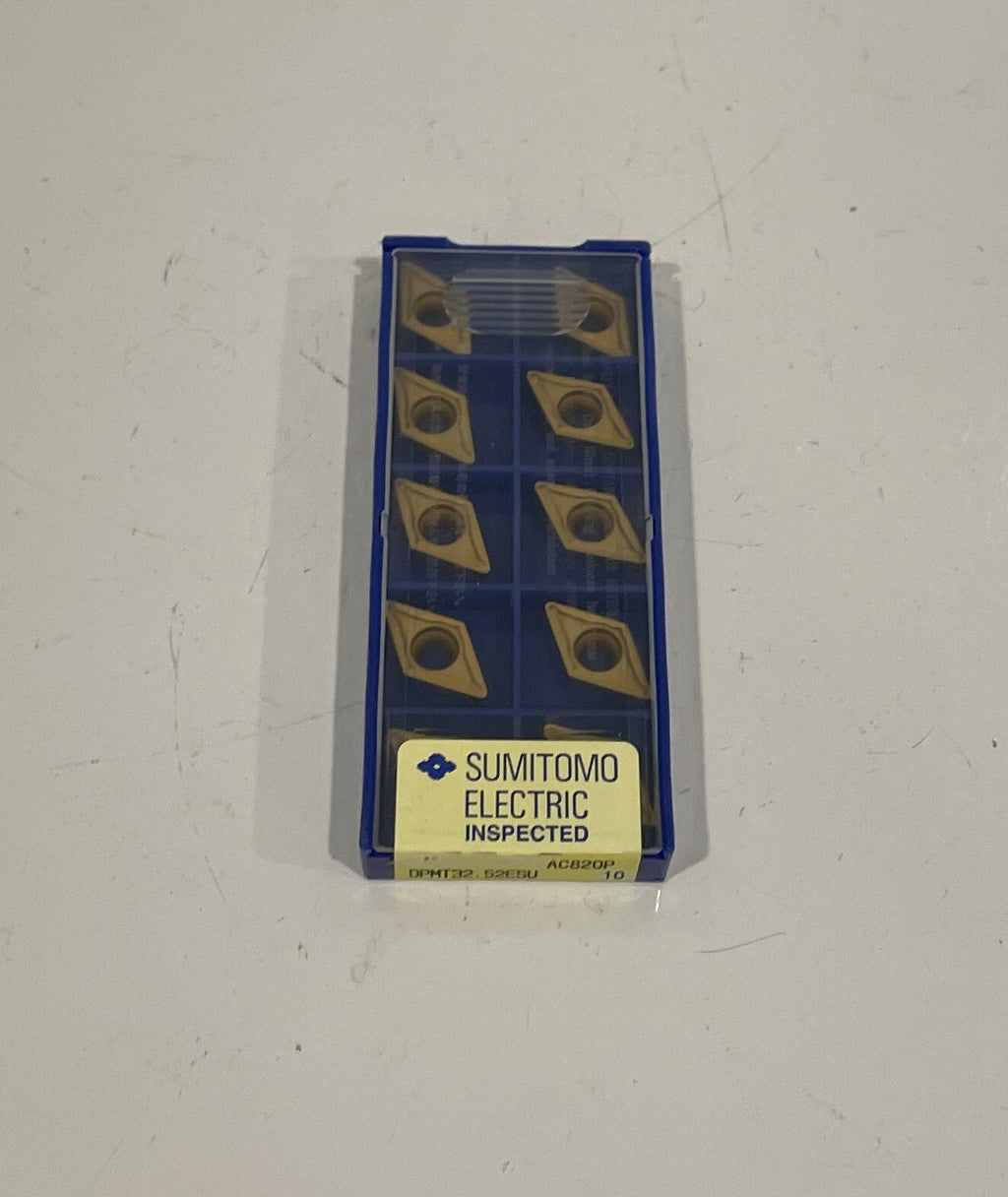 Sumitomo DPMT32. 52ESU Carbide Turning Insert 10 PACK AC820P NEW! SHIPS FREE!