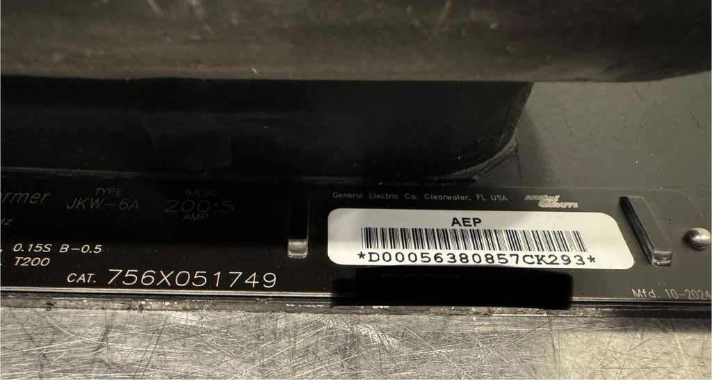 GE 756X051749 Current Transformer  200:5 JKW-6A NEW! FREE SHIPPING!