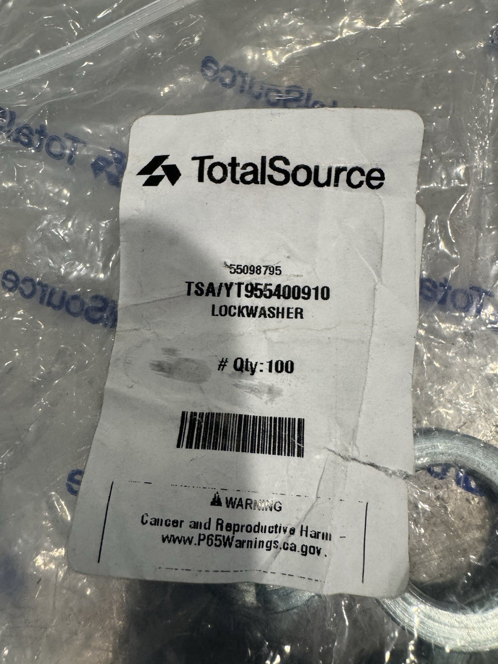 Total Source YT955400910 Lock Washer 100 PACK Yale 955400910 NEW! SHIPS FREE!
