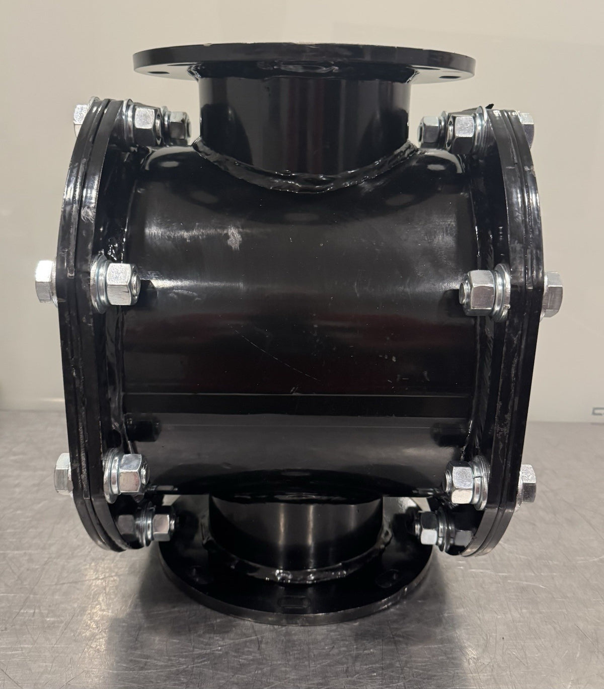 2010-23021-N 3-Way Flanged Rotary Valve 6" NEW! FREE SHIPPING!