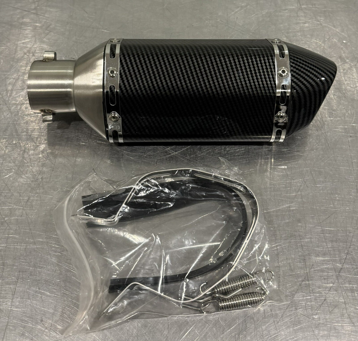 Carbon Fiber Motorcycle Exhaust Tip Kawasaki NEW IN BOX! FREE SHIPPING!