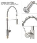 Kitchen Faucet Pull Down Brushed Chrome/Silver Finish Keenso US-JY27327 NEW!