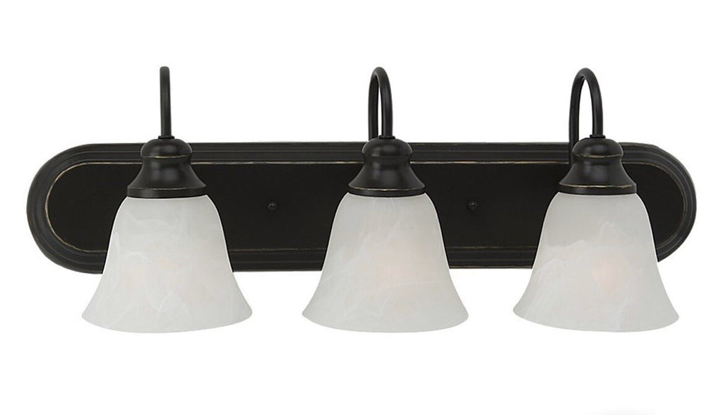 Sea Gull 44941BLE-782 Windgate 3 Light 24” Heirloom Bronze Bathroom Vanity Light