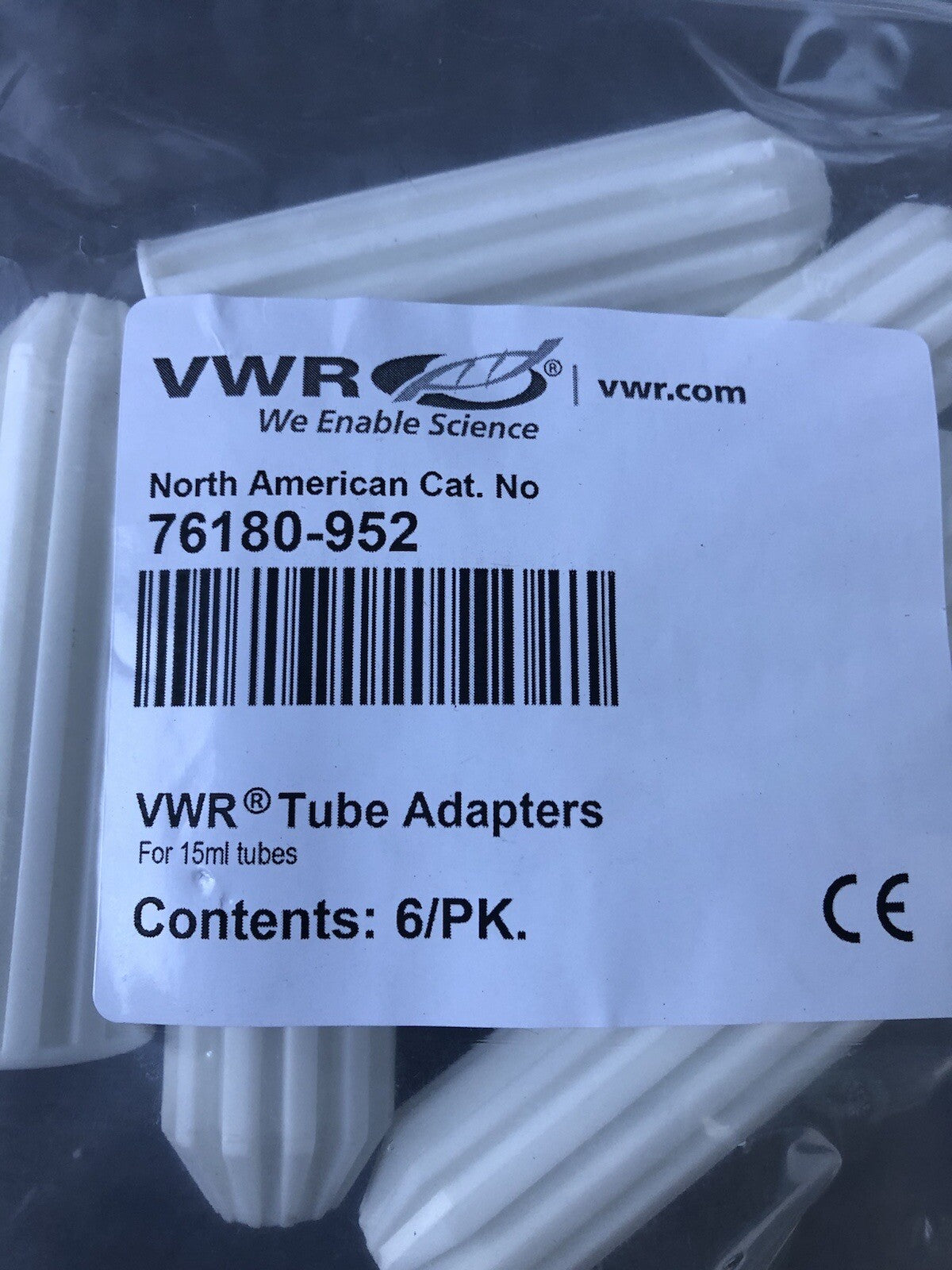 VWR 76180-952 Tube Adapters 6 PACK NEW!! FREE SHIPPING!!