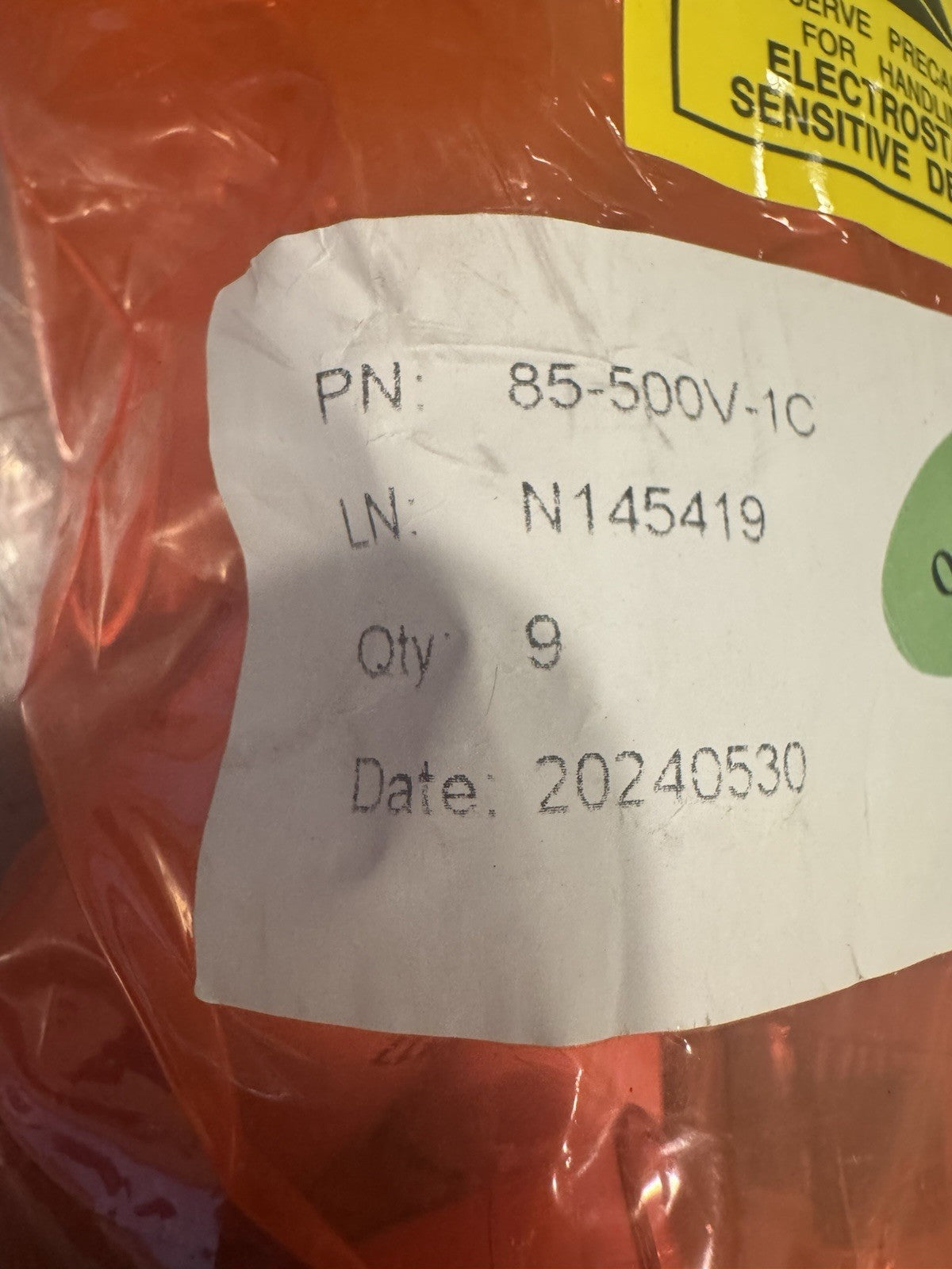 85-500V-1C Pressure Sensor Vacuum Gage NEW! FREE SHIPPING!