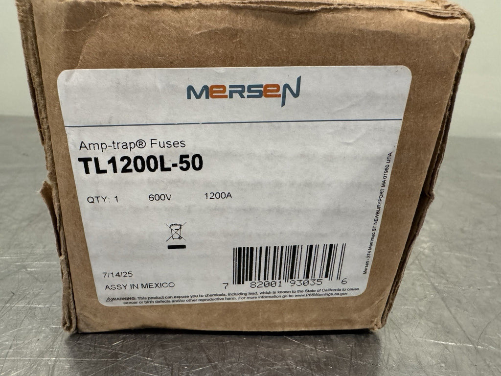 Mersen TL1200L-50 Test Limiter 600V 1200 Amp Ferraz Shawmut NEW! SHIPS FREE!