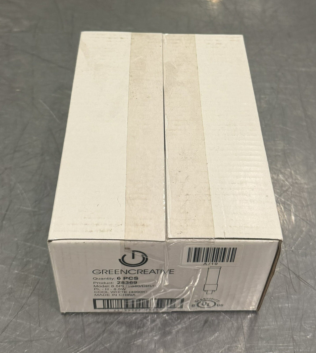 Green Creative 28369 LED Bulb 8.5W 4000K 6 PACK PL-H-8.5W NEW! FREE SHIPPING!
