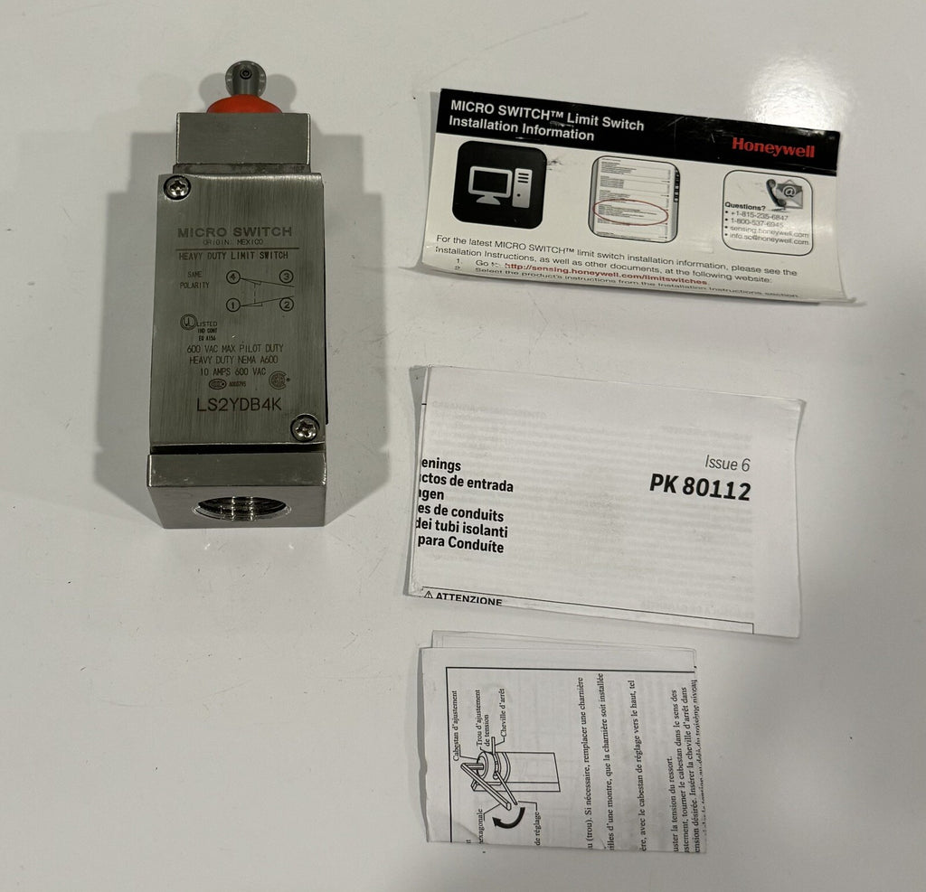 Honeywell LS2YDB4K Limit Switch Top Roller Micro switch NEW IN BOX!