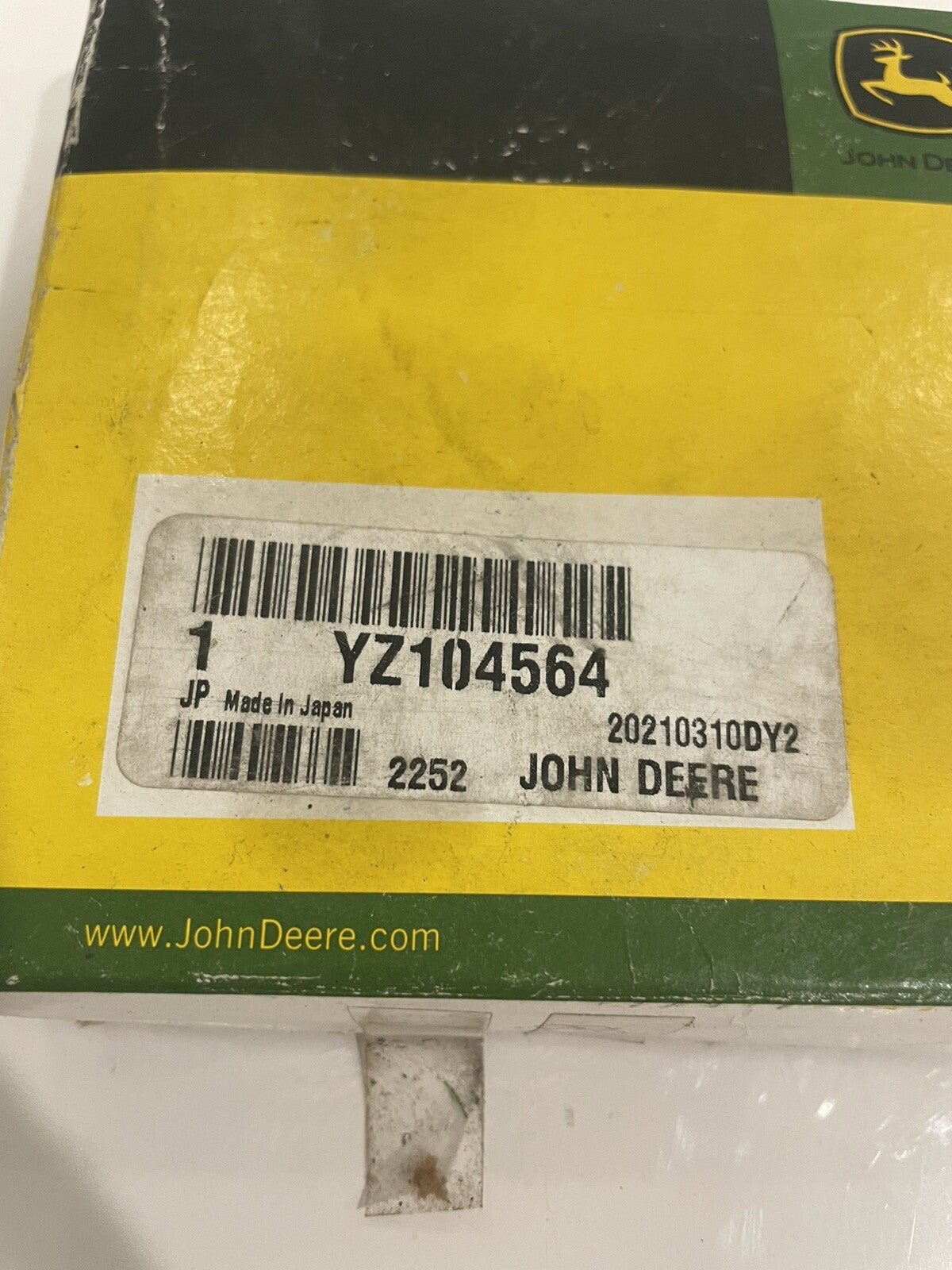John Deere YZ104564 Ball Bearing ASSY NEW IN BOX! FREE SHIPPING!