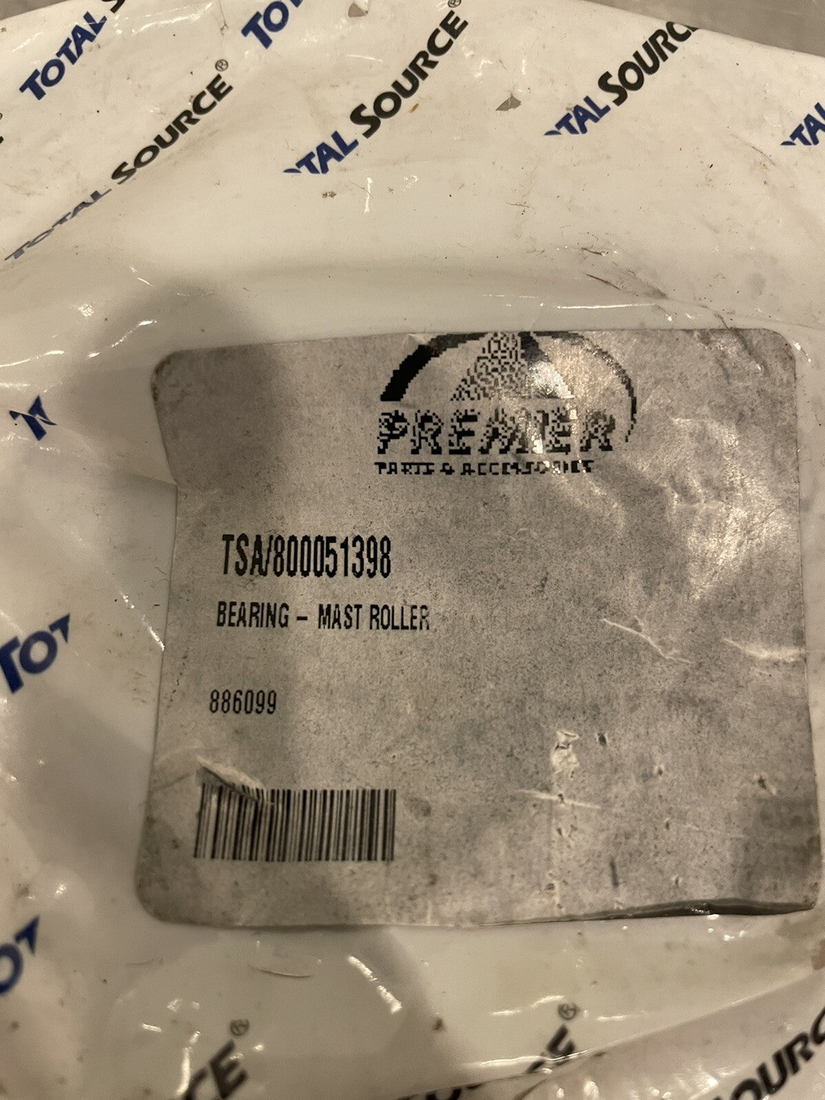 Total Source 800051398 Mast Roller Bearing NEW! FREE SHIPPING!