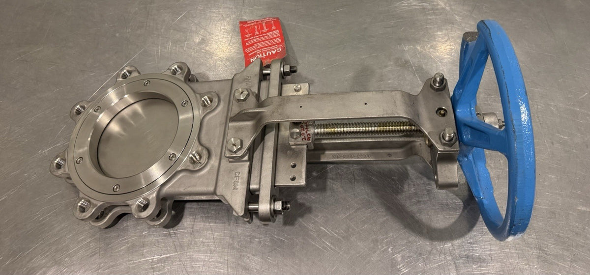 FNW 2020TU 6" Slide Gate Knife Valve CF8M Body 316 Gate RTFE Seat PTFE Packing