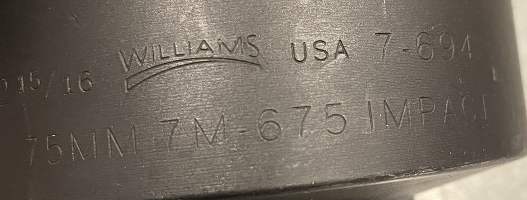 Williams 7-694 Impact Socket 2-15/16” 6 Point 1” Drive NEW! FREE SHIPPING!