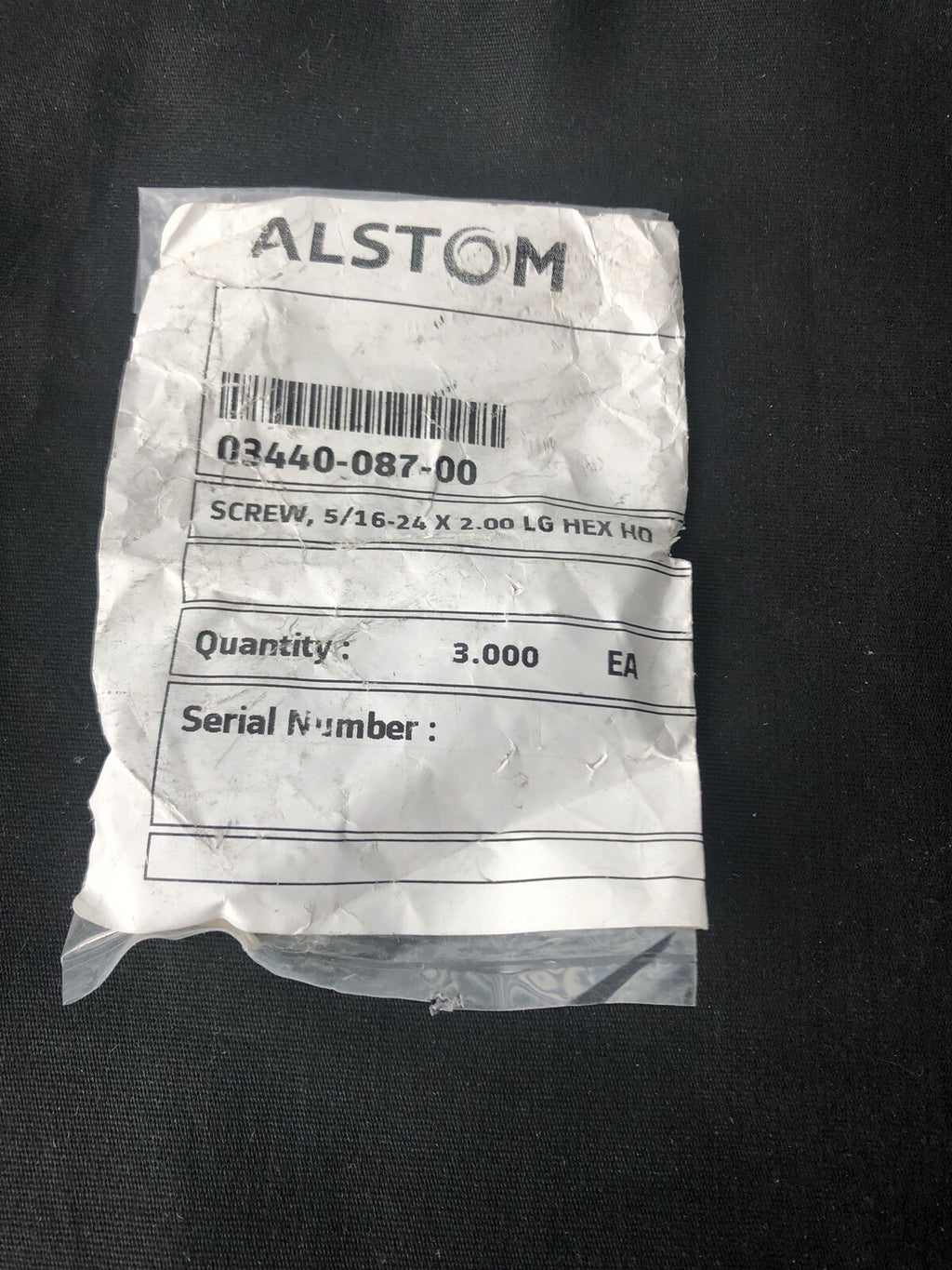 Alstom 03440-087-00 Screw 3PK NEW!!! FREE SHIPPING!!!