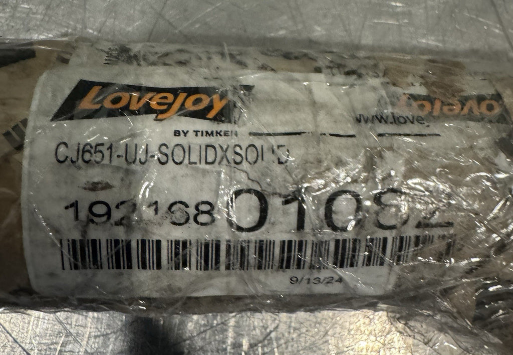 LoveJoy CJ651-UJ-SOLIDXSOLID Universal Joint Curtis NEW! FREE SHIPPING!