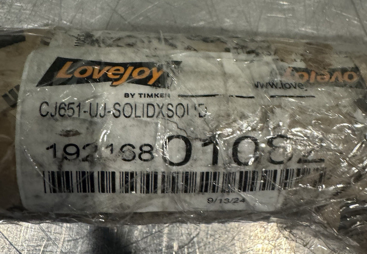 LoveJoy CJ651-UJ-SOLIDXSOLID Universal Joint Curtis NEW! FREE SHIPPING!