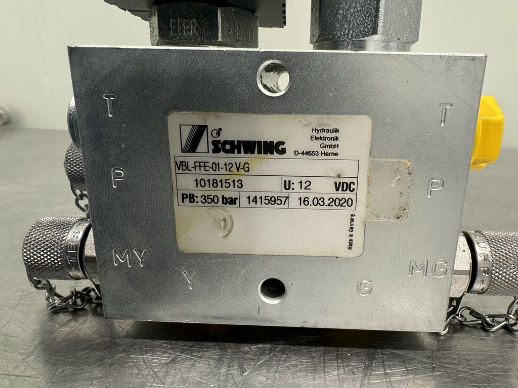 Schwing 10181513 Hydraulic Solenoid Valve VBL-FFE-01-12V-G NEW! FREE SHIPPING!