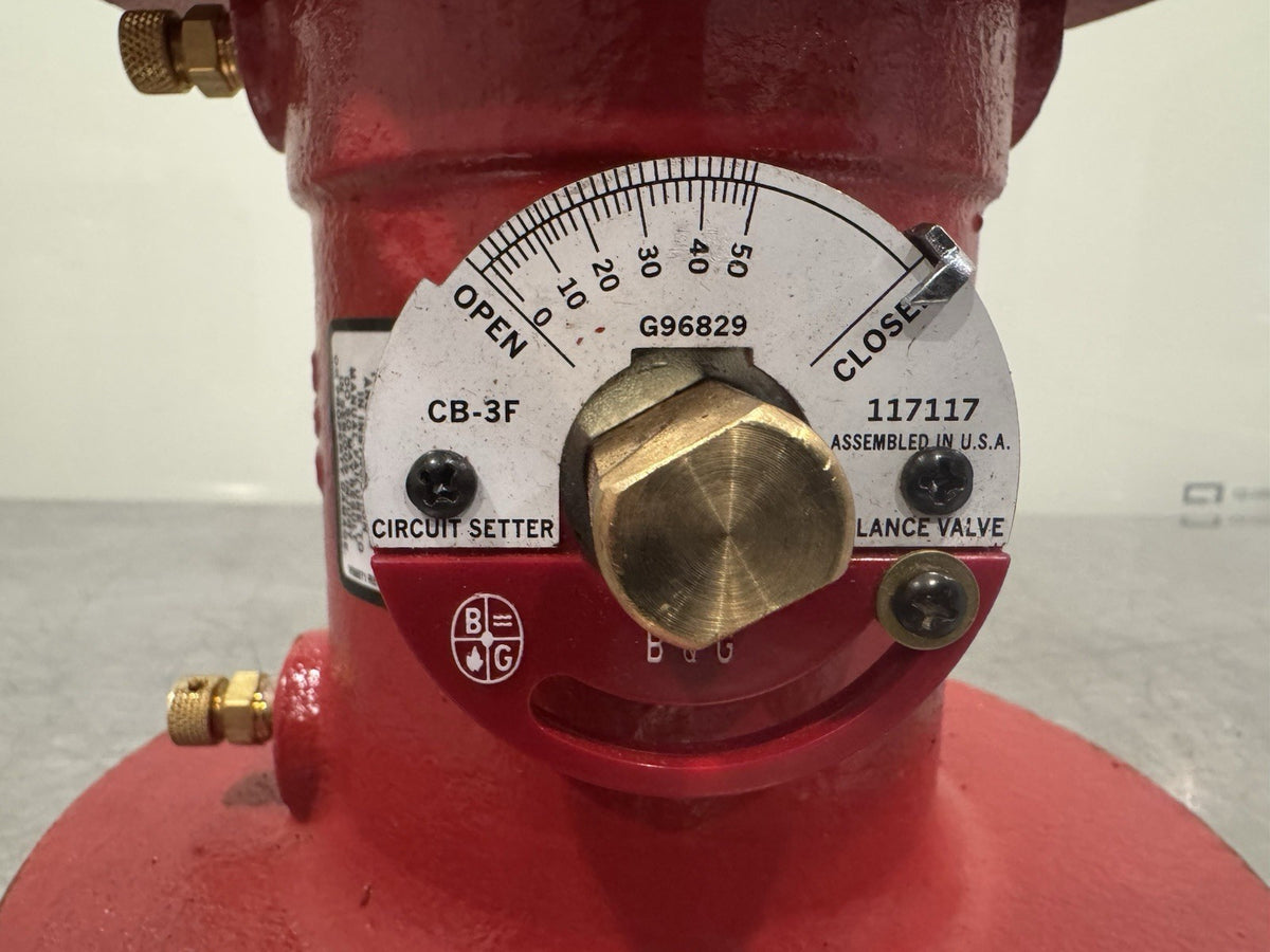 Bell & Gossett G96818 Circuit Setter 3” Balance Valve CB-3F 117117 NEW!