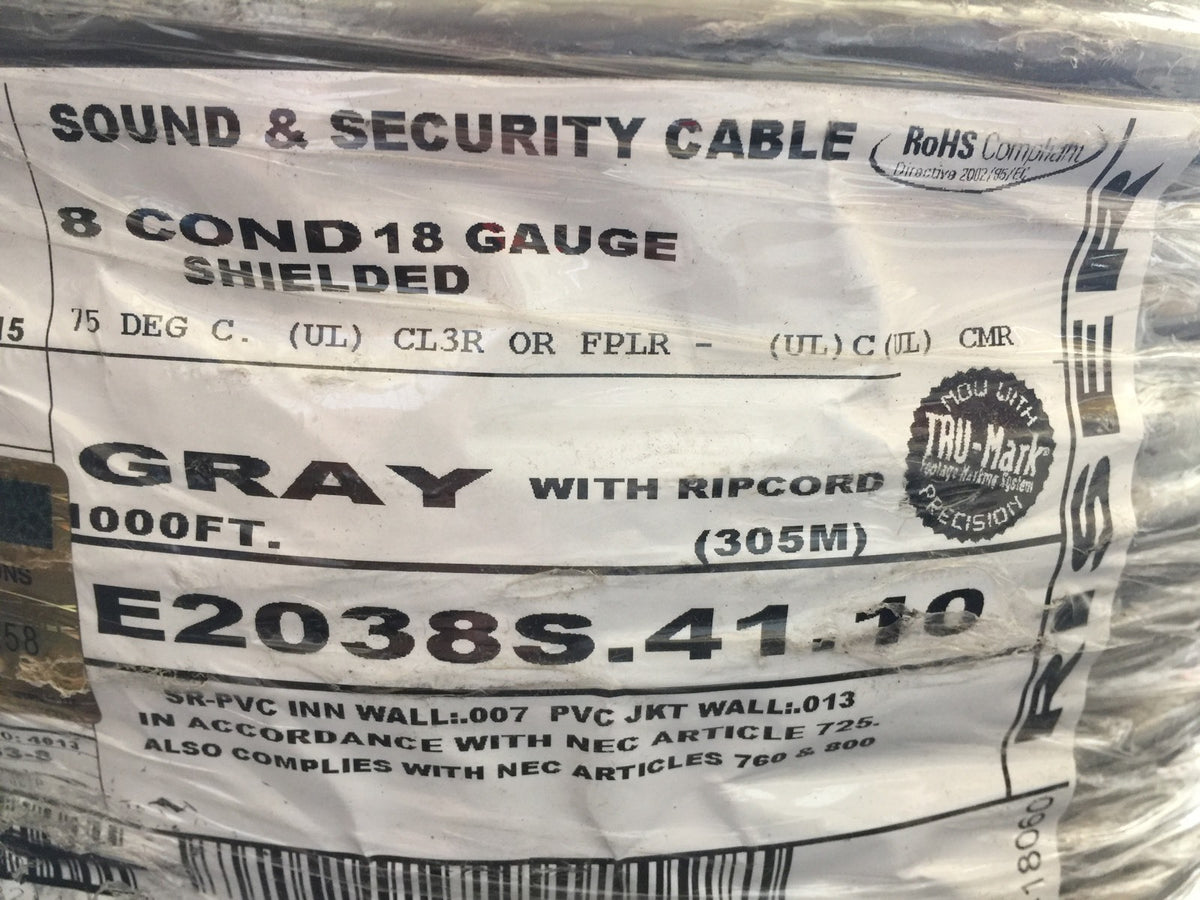 General Cable - E2038S.41.10 - Sound/Alarm/Security Cable, 18AWG, 1000Ft