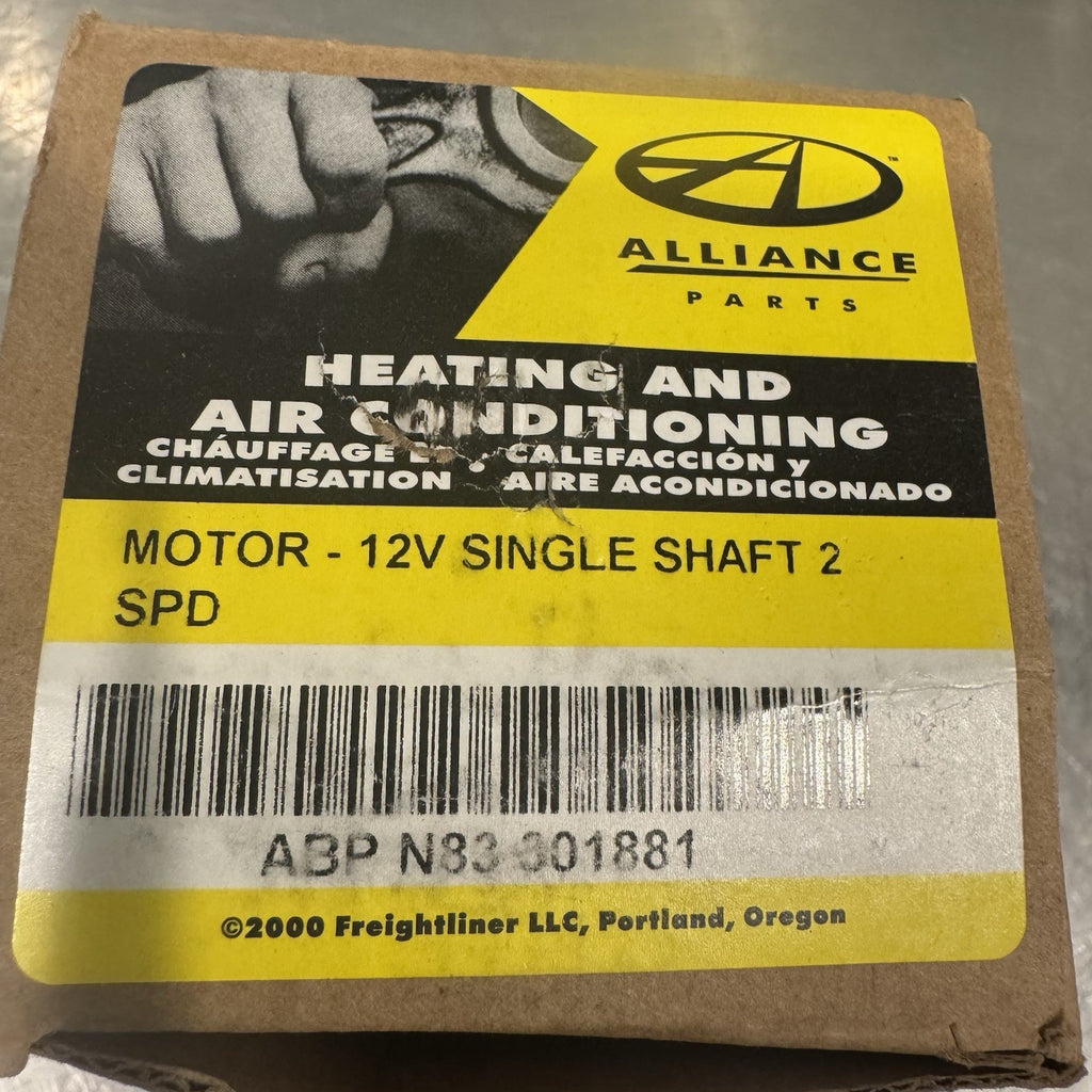 Alliance Freightliner ABP N83 301881 Motor 12V Single Shaft 2 Speed NEW IN BOX! 