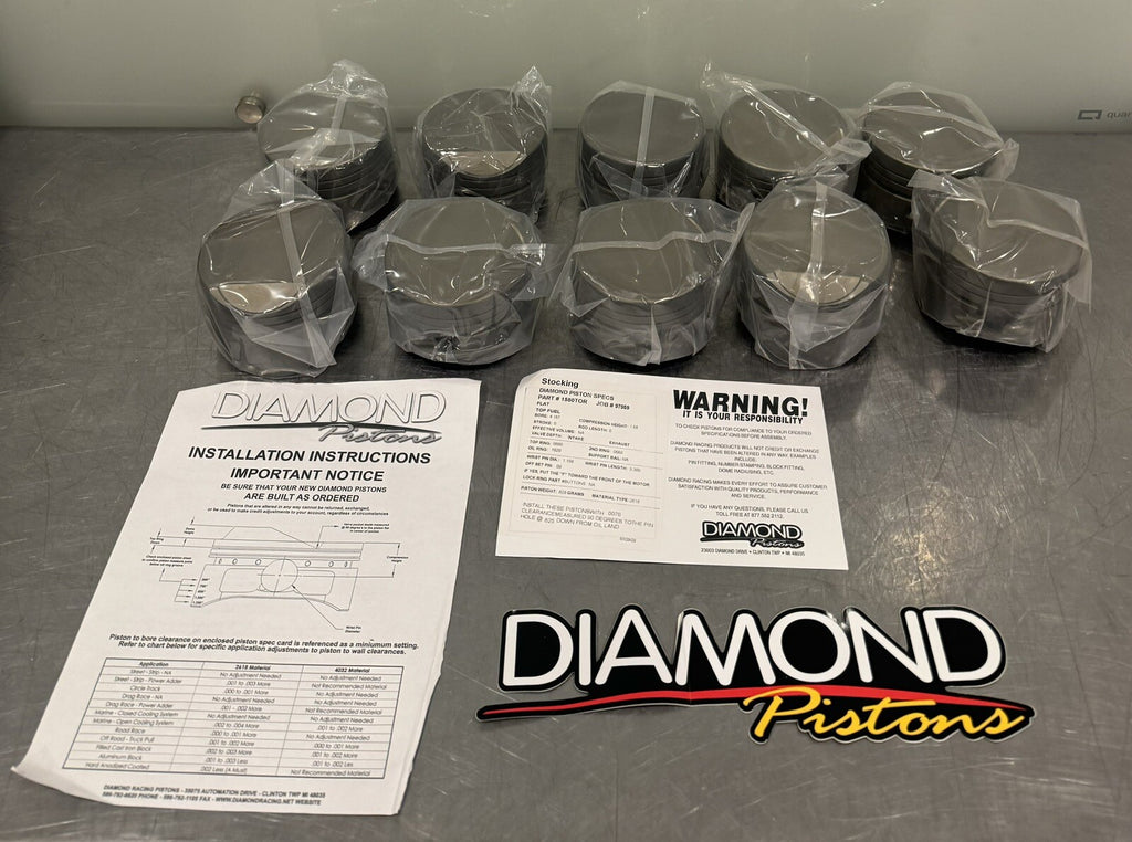 Diamond Pistons 1580TOR Bore 4.187 Comp. Height 1.58 NEW IN BOX! FREE SHIPPING!