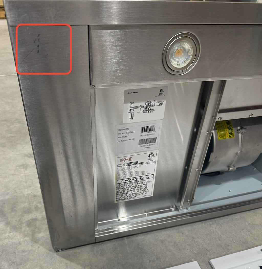 Kobe RAX2142SQB-X Range Hood 42” Stainless Brillia Series Under Cabinet NEW!