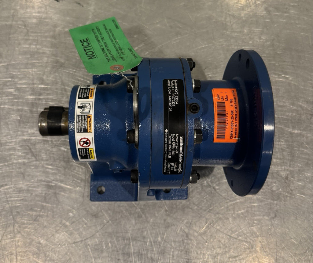 Sumitomo CNHX-6105Y-25 IN-Line Speed Reducer CNHX-6105Y-25-56C NEW! SHIPS FREE!