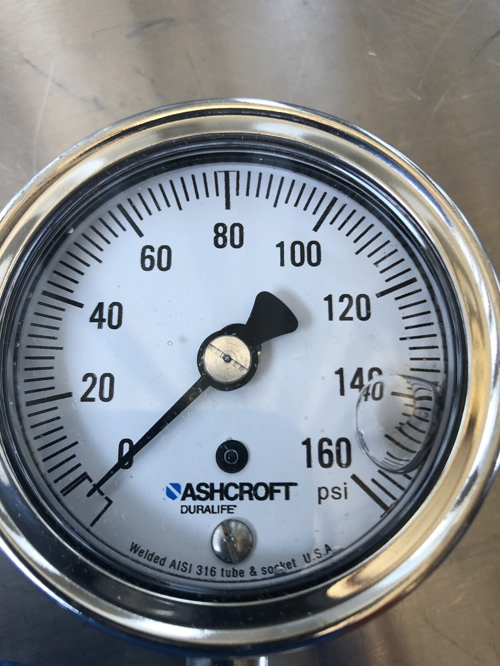 Ashcroft 310 Gauge 316L SS 0-160 PSI NEW!!! FREE SHIPPING!!!