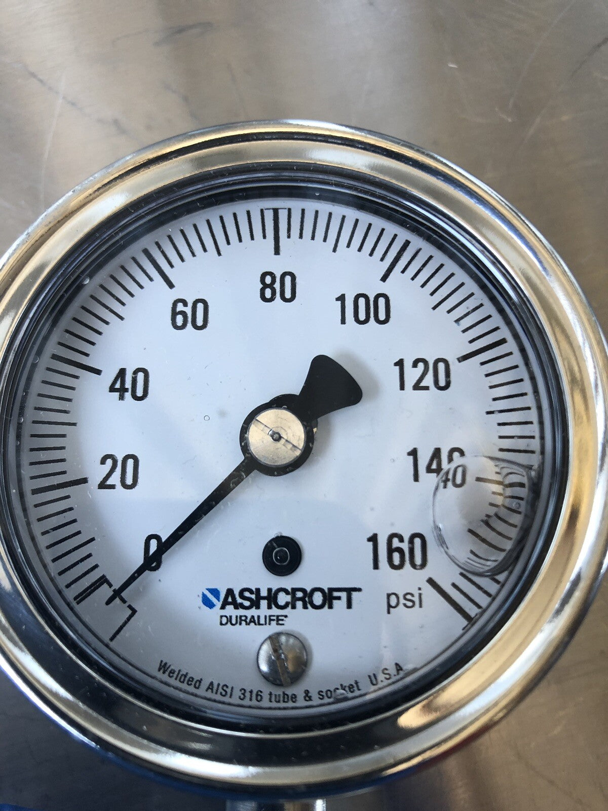 Ashcroft 310 Gauge 316L SS 0-160 PSI NEW!!! FREE SHIPPING!!!