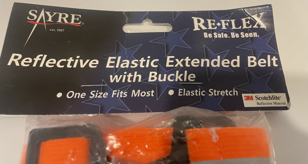 Sayre ReFlex Reflective Elastic Belt W/ Buckle 3M Reflective NEW! FREE SHIPPING!