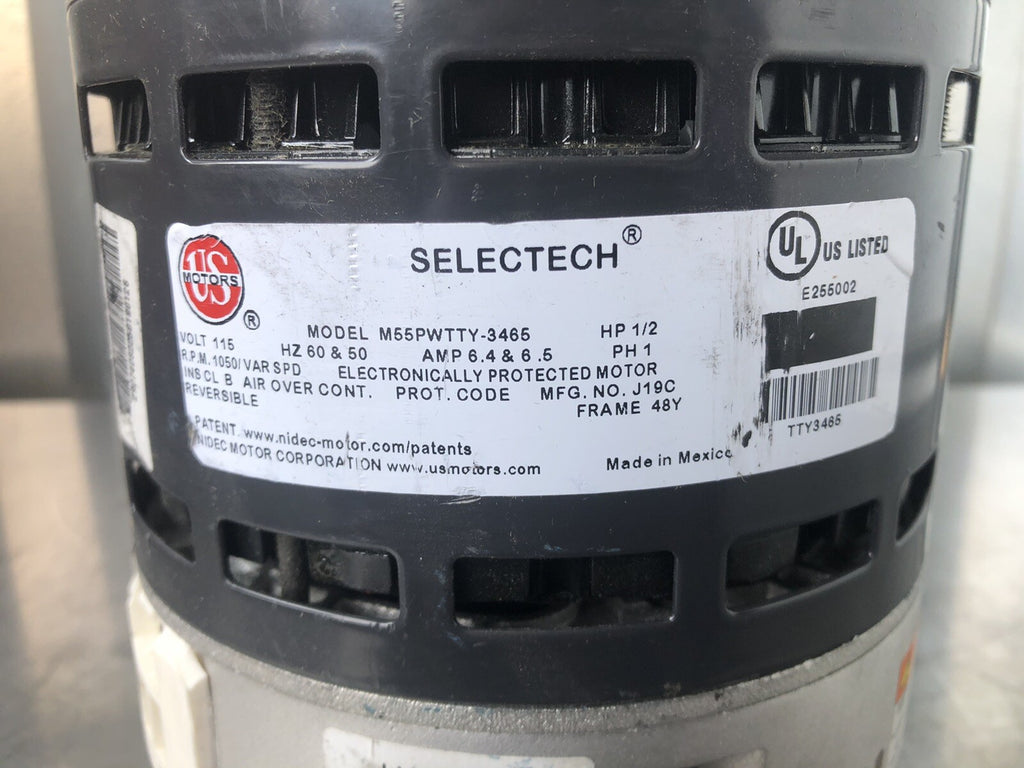 US Motors M55PWTTY-3465 1/2HP 115V 1050RPM NEW! FREE SHIPPING!!