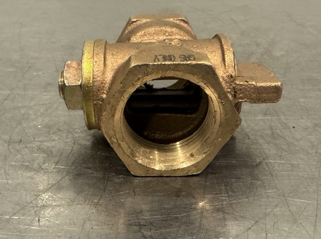 McDonald 1” Gas Plug Valve Brass Non Locking Tab NEW! FREE SHIPPING!