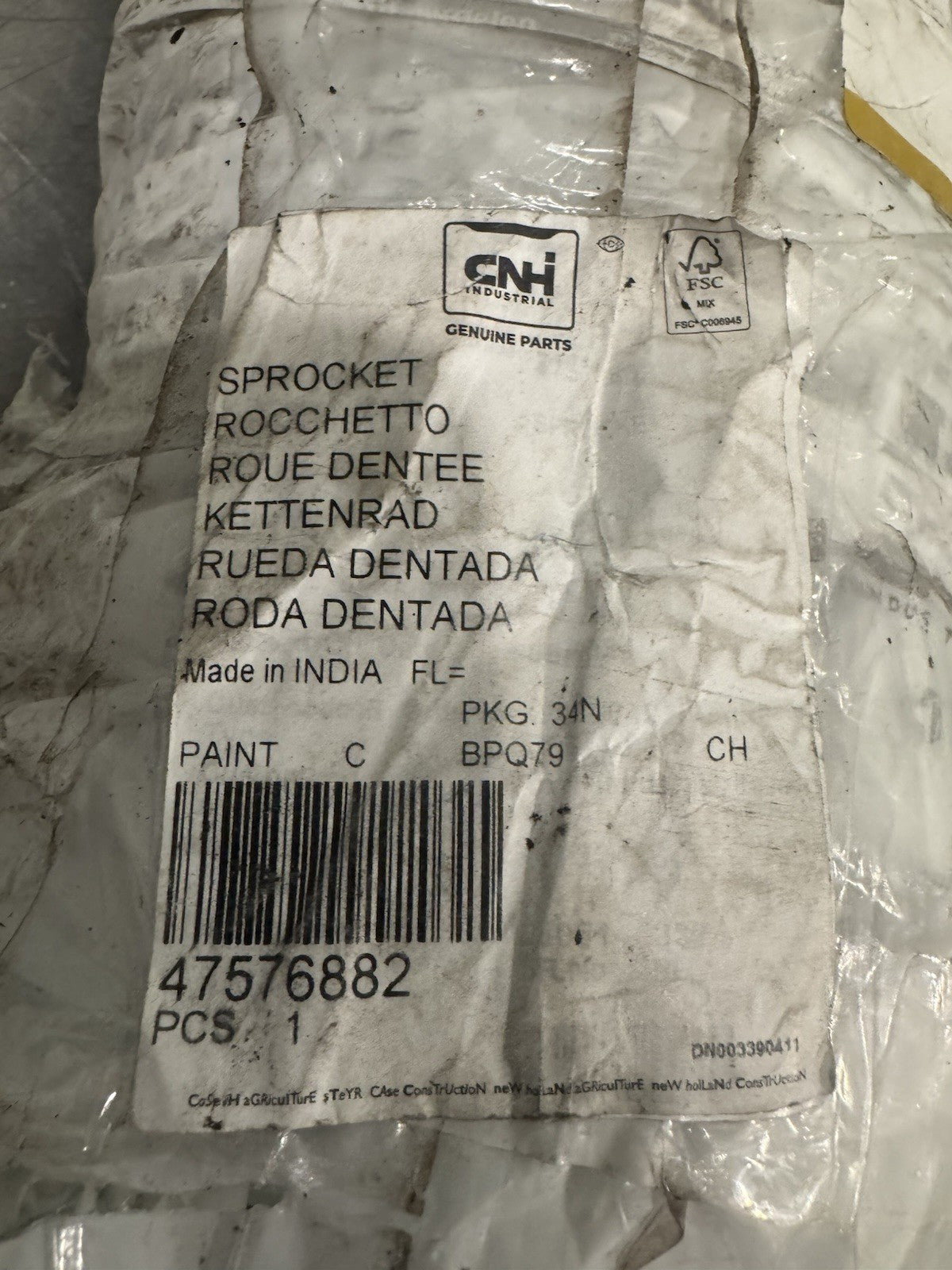 CNH 47576882 Sprocket Section Case New Holland NEW! FREE SHIPPING!