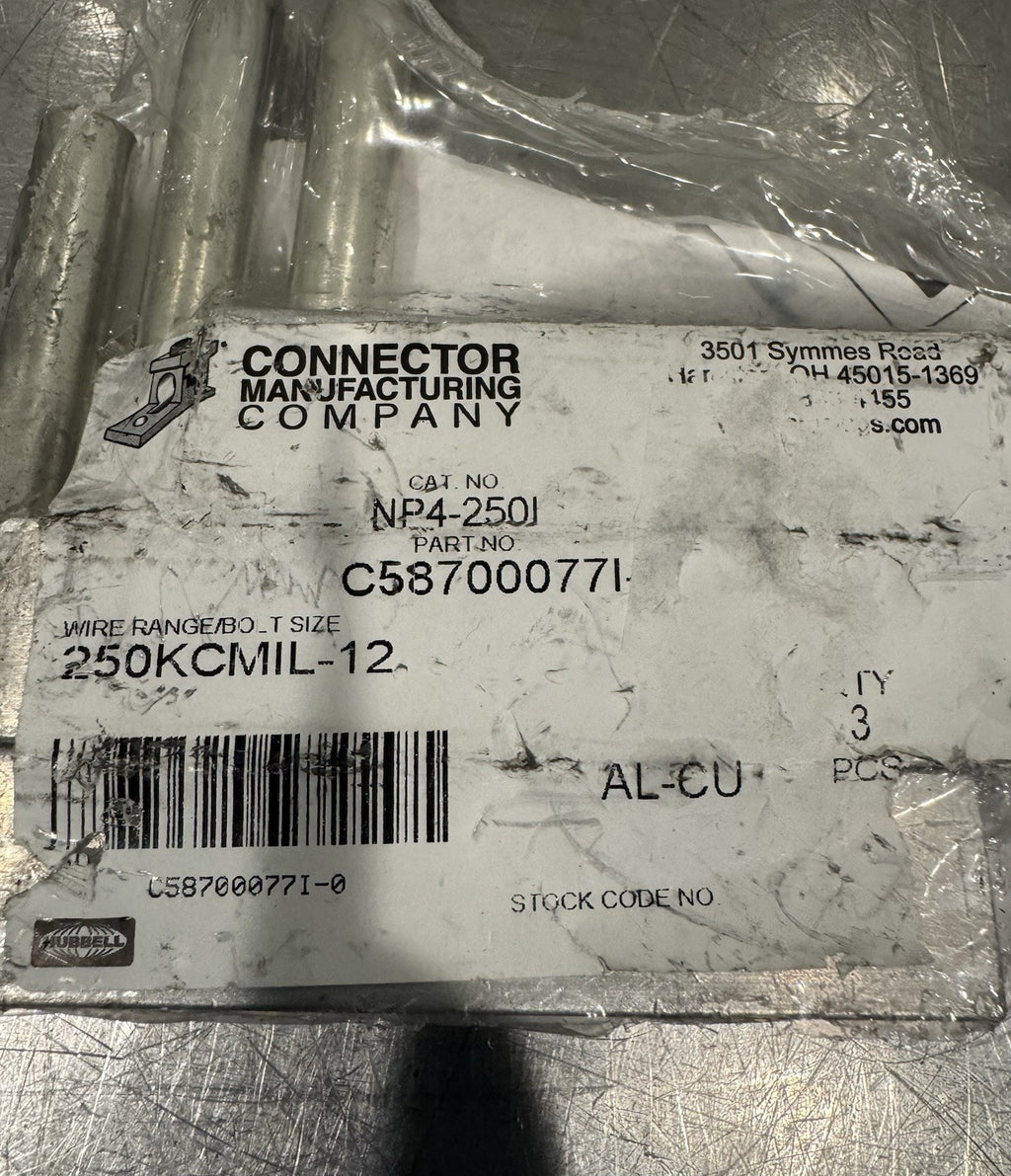 CMC NP4-250 Overhead Eyebolt Transformer Connector Aluminum NP4-250I NEW!