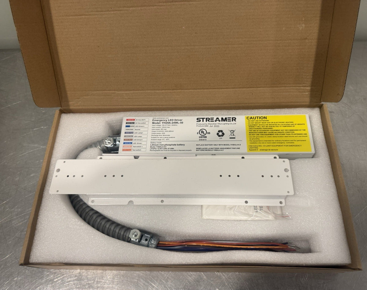 Streamer YH29A-24WL-50 Emergency LED Driver NEW IN BOX! FREE SHIPPING!