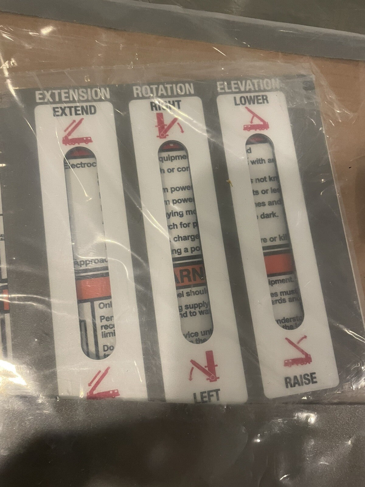3100280 Fire Truck Control Sticker Kit NEW! FREE SHIPPING!