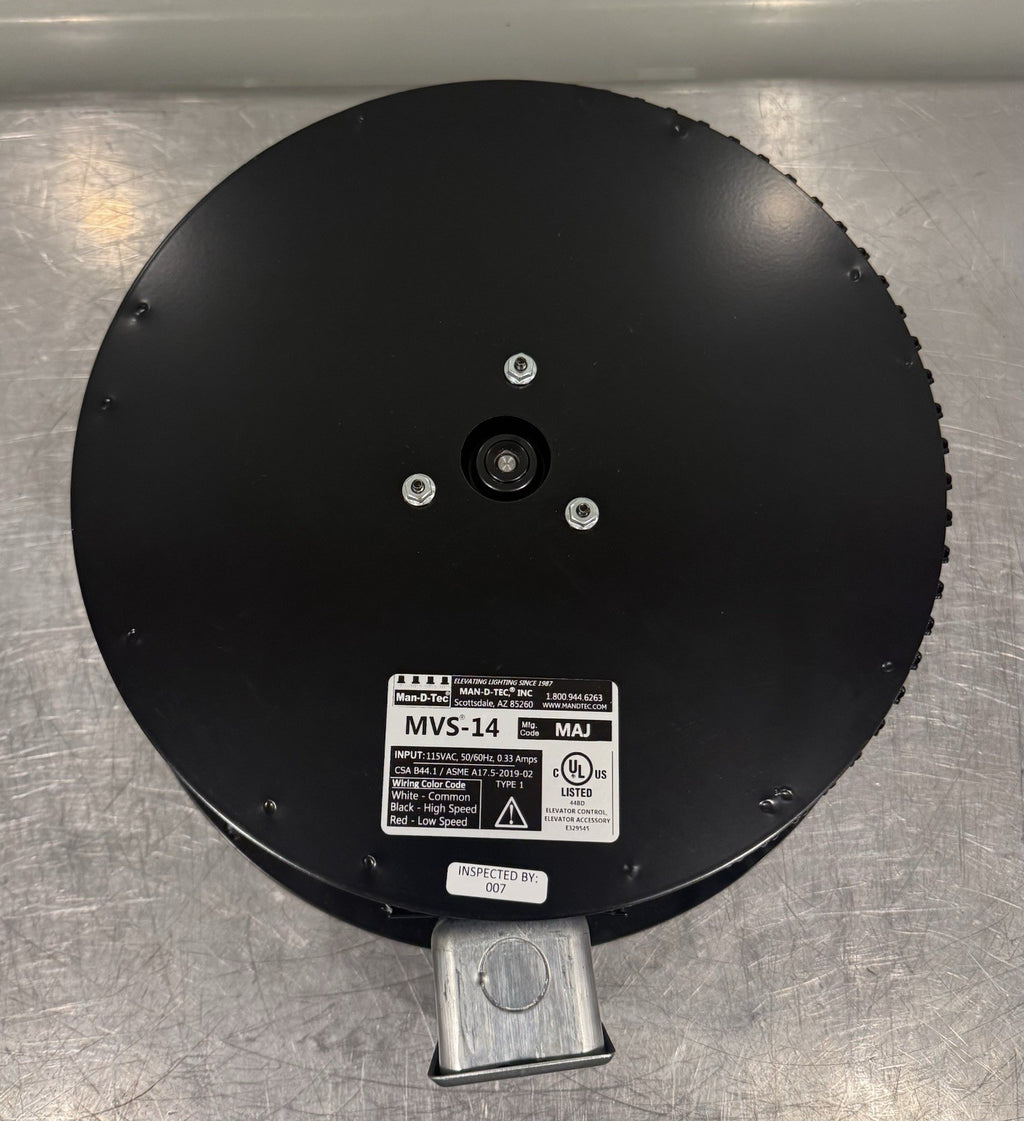 Man-D-Tec MVS-14 Cab Fan ASSY 115VAC 50/60Hz 0.33 Amps NEW! FREE SHIPPING!